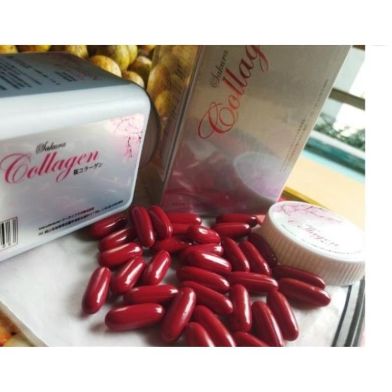 《Date 2025》Viên Uống Collagen Sakura Của Nhật 60.000mg - Viên Uống Làm Đẹp Da, Chống Lão Hoá 120v