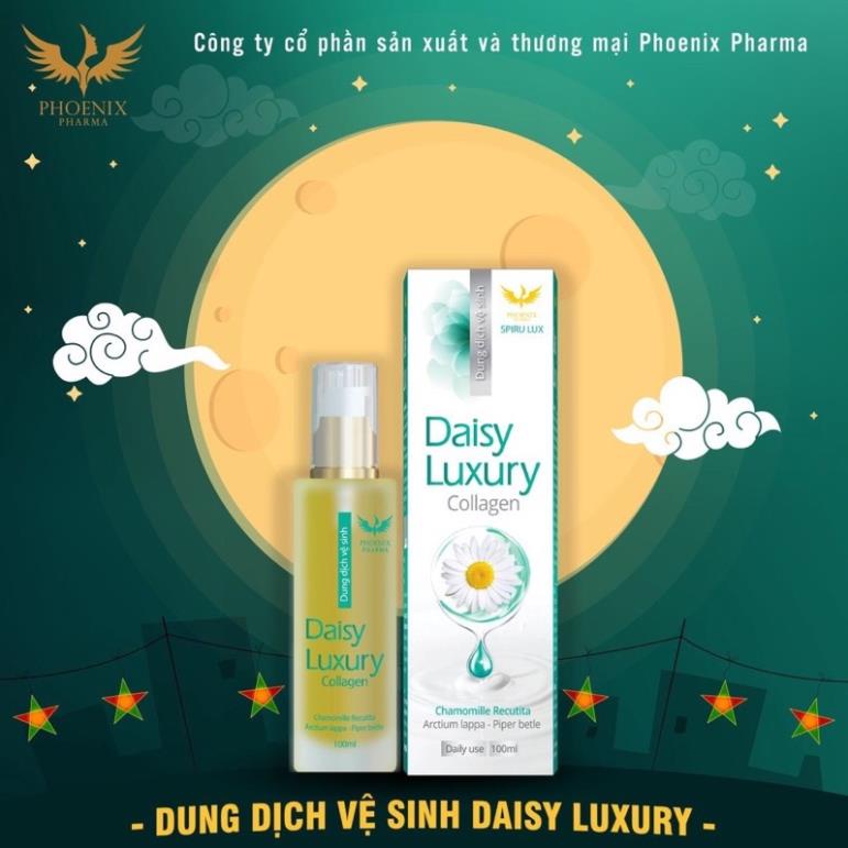 Dung dịch vệ sinh nam nữ Phoenix Pharma, nước rửa phụ khoa vệ sinh vùng kín Daisy Luxury 100ml