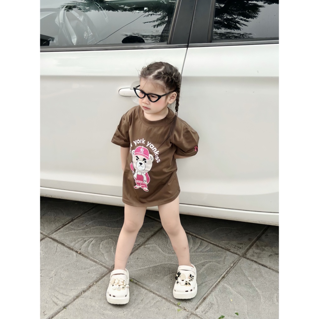 Áo thun gia đình gấu Pinky MlBb cho bé , áo thun trẻ em unisex bé trai , gái ,hekids