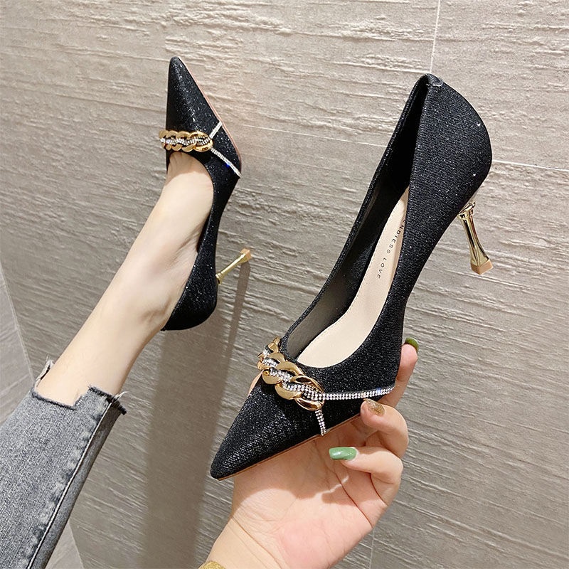 Giày Cao Gót Phong Cách Thời Trang Pháp 20 / 23 Mới Dành Cho Nữ