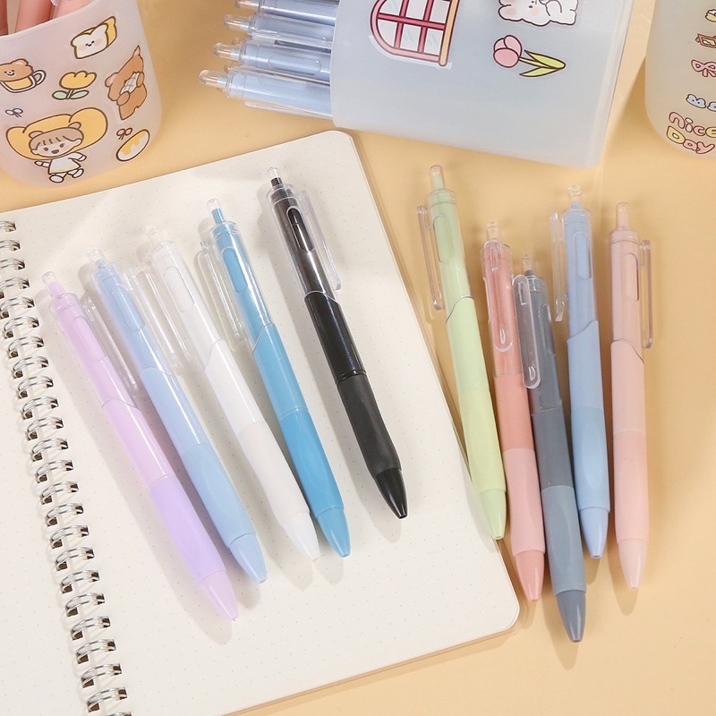 Bút bi bấm nhiều màu pastel