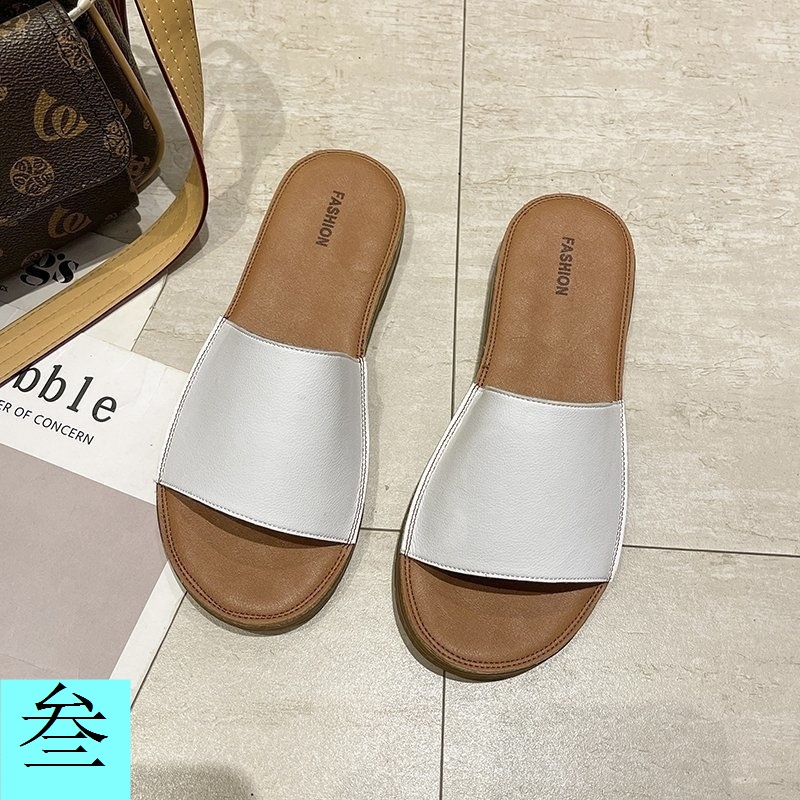 Dép Sandal Da Thật Đế Gân Mùa Hè 2023 Phong Cách Mới Cho Phụ Nữ Mang Thai