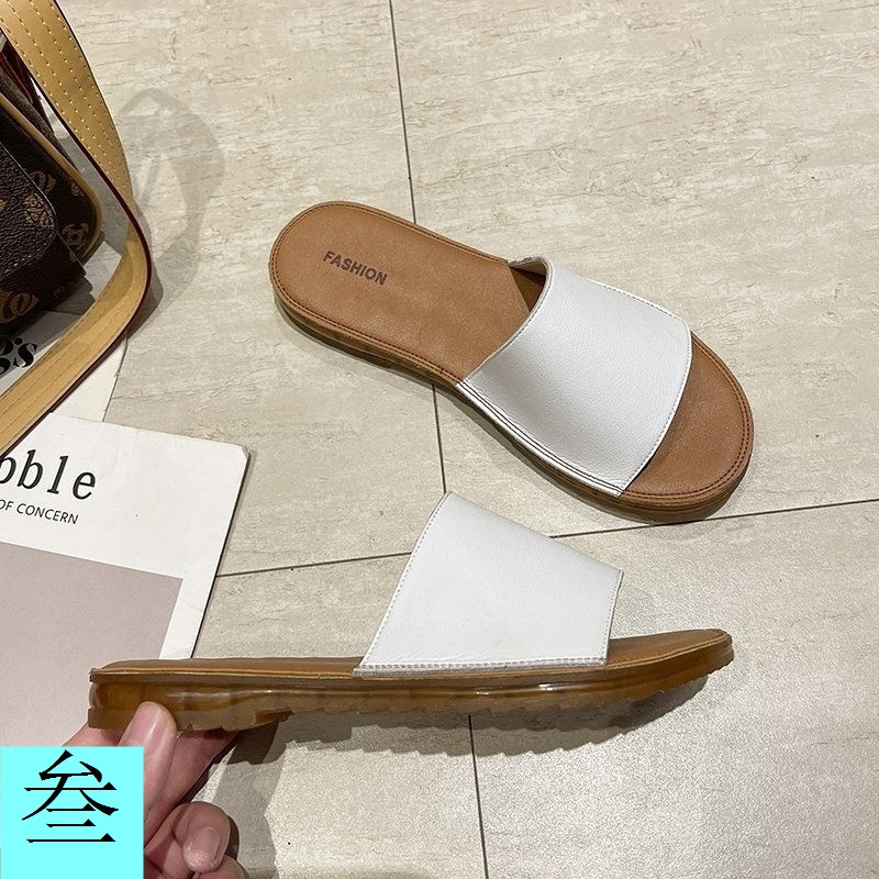 Dép Sandal Da Thật Đế Gân Mùa Hè 2023 Phong Cách Mới Cho Phụ Nữ Mang Thai