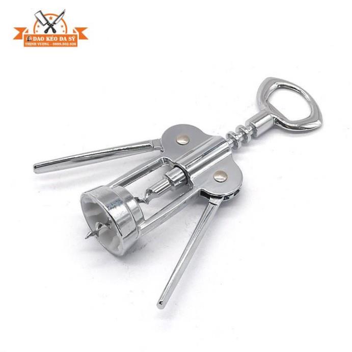 Dụng cụ mở rượu vang khui bia đa năng, thép không gỉ, sáng bóng, tiện dụng