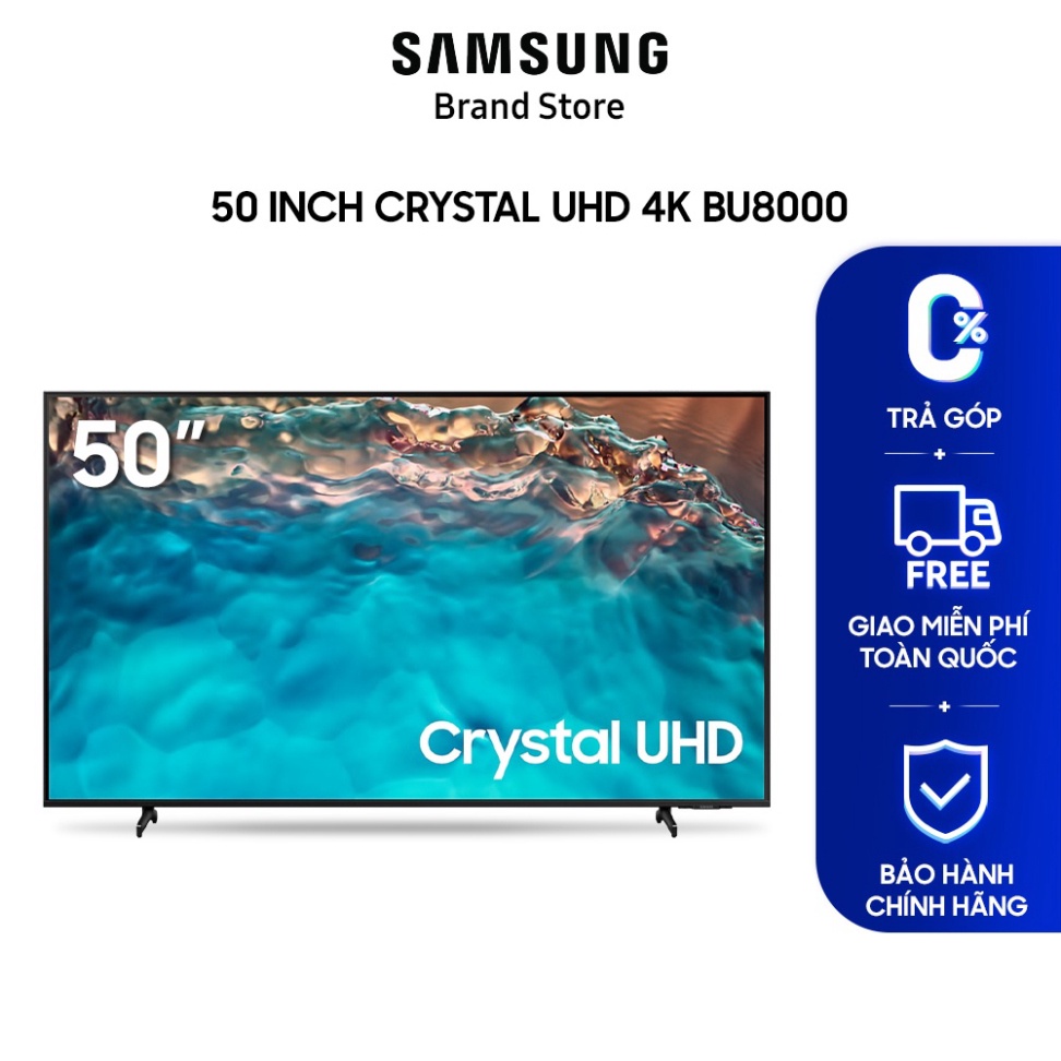 Smart TV Samsung Crystal UHD 4K 50 inch UA50BU8000KXXV