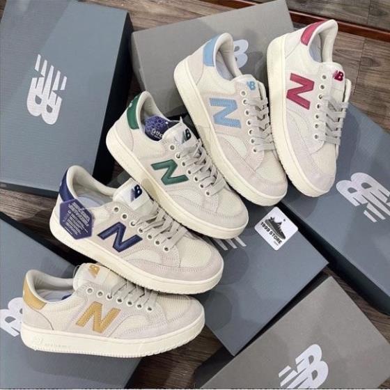 Giày sneaker NB crt 300 2.0 chữ N xanh vàng Fullbox, Giày thể thao nam nữ newbalance nb da lộn cao cấp 2022