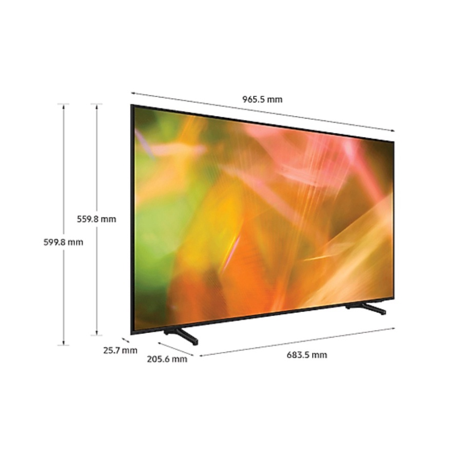 Smart TV Samsung Crystal UHD 4K 43 inch UA43AU8000KXXV