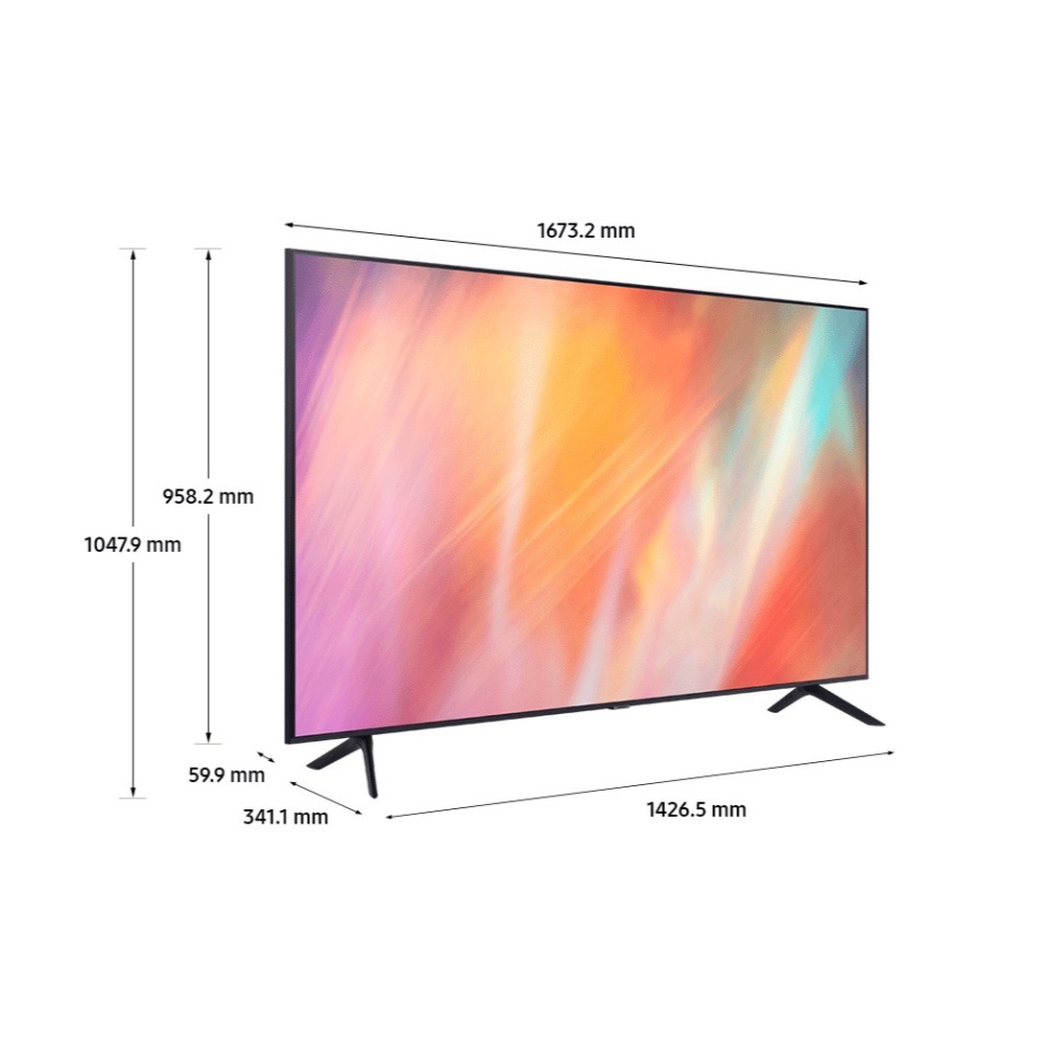 Smart TV Samsung UHD 4K 75 inch UA75AU7000KXXV