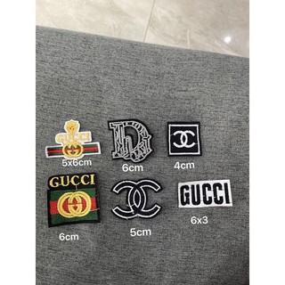 Patch vải ủi nhiệt hình thêu logo thương hiệu cao cấp