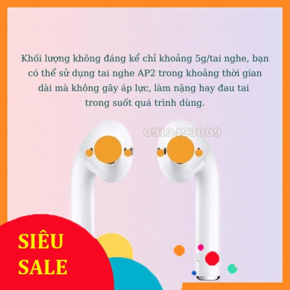 Tai nghe bluetooth ArP2 tai nghe không dây định vị, lọc âm, giảm tiếng ồn, pin 4-6, bass hay, BH12T