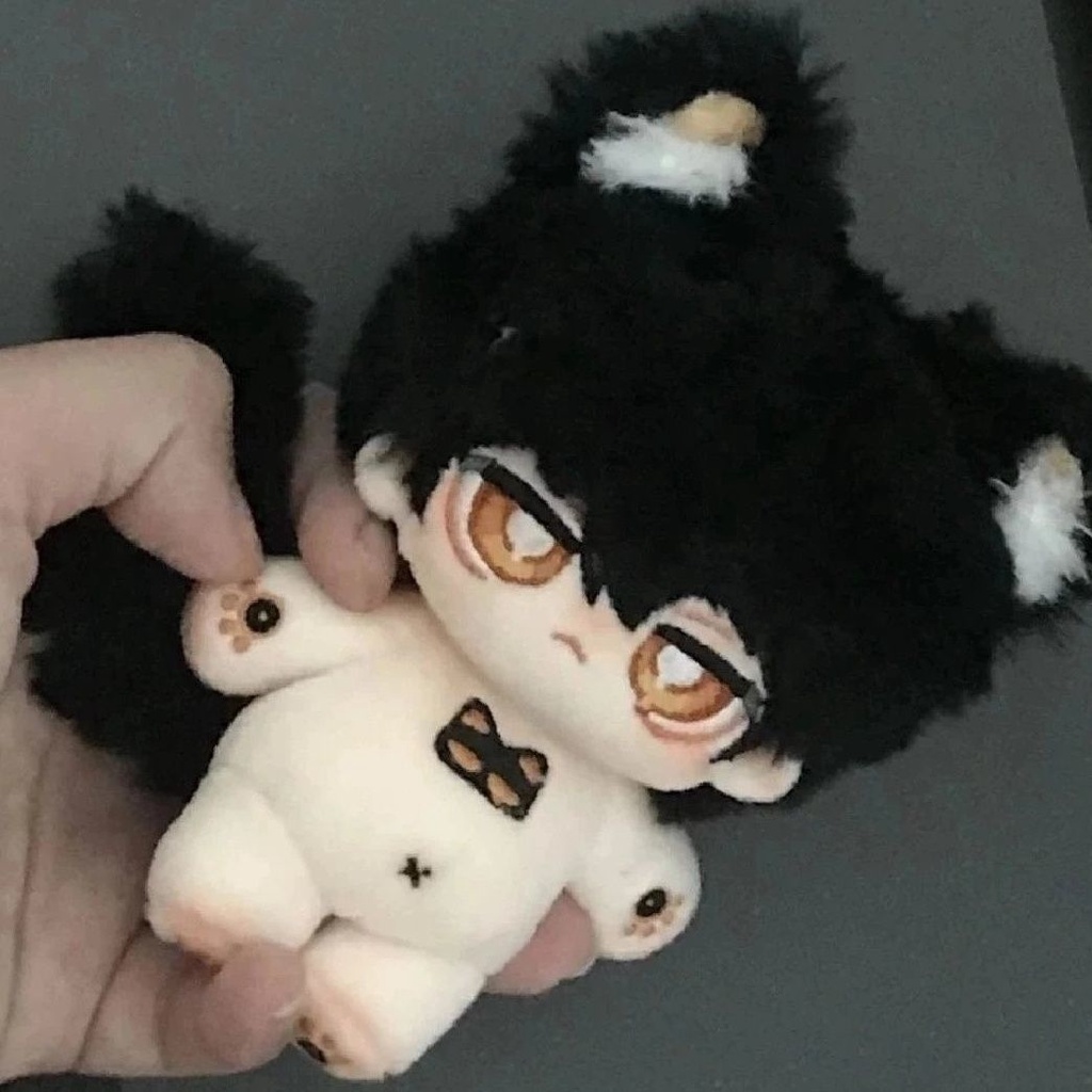 Móc Khóa Hình Búp Bê miu Cotton 10cm 5.5Cm Dễ Thương