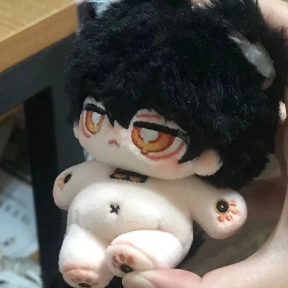 Móc Khóa Hình Búp Bê miu Cotton 10cm 5.5Cm Dễ Thương