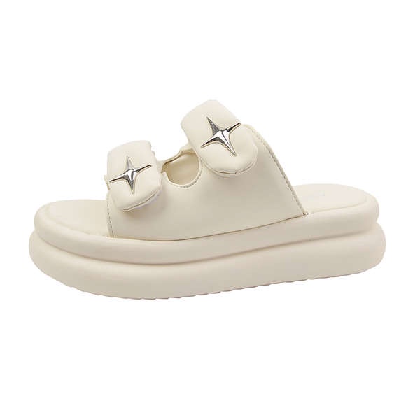 Dép lê mùa hè nữ đi bên ngoài thời trang đế dày