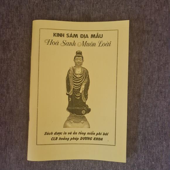 Số tay Kinh sám địa mẫu - Hoá Sánh Muôn Loai