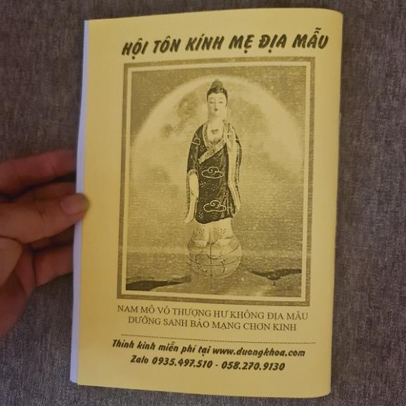 Số tay Kinh sám địa mẫu - Hoá Sánh Muôn Loai