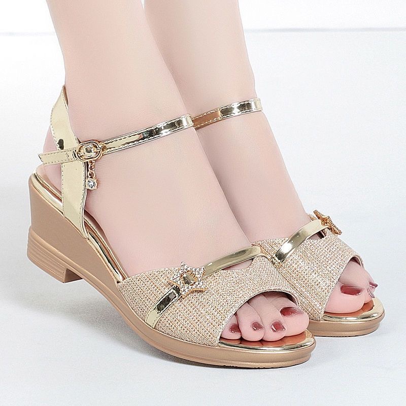 Giày Sandal Mùa Hè 2023 Bằng Da Thật Đế Dày Hợp Thời Trang Cho Nữ