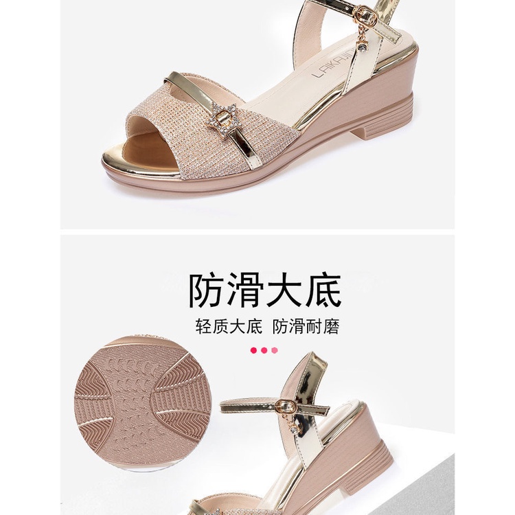 Giày Sandal Mùa Hè 2023 Bằng Da Thật Đế Dày Hợp Thời Trang Cho Nữ