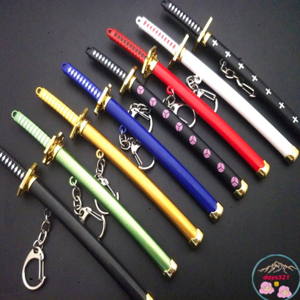 Móc Khóa Kiếm Zoro Law One Piece Bằng kim loại tổng hợp Không Gỉ 16cm ShopOnePiece