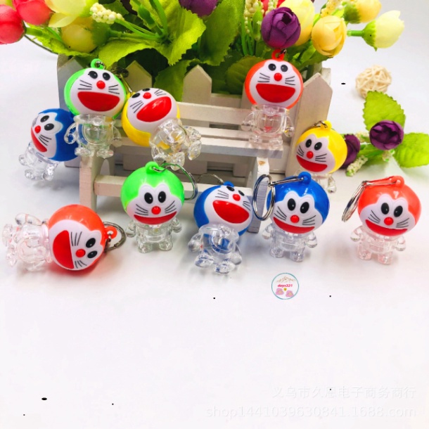 Móc Chìa Khoá Doremon chiếu sáng Có Đèn cực yêu móc khoá đô rê mon doraemon