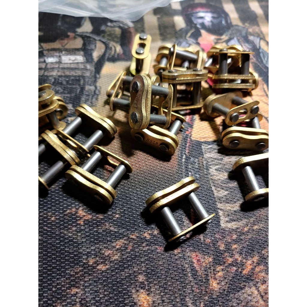 Khóa sên có phốt cao su, không phốt, 428, 520