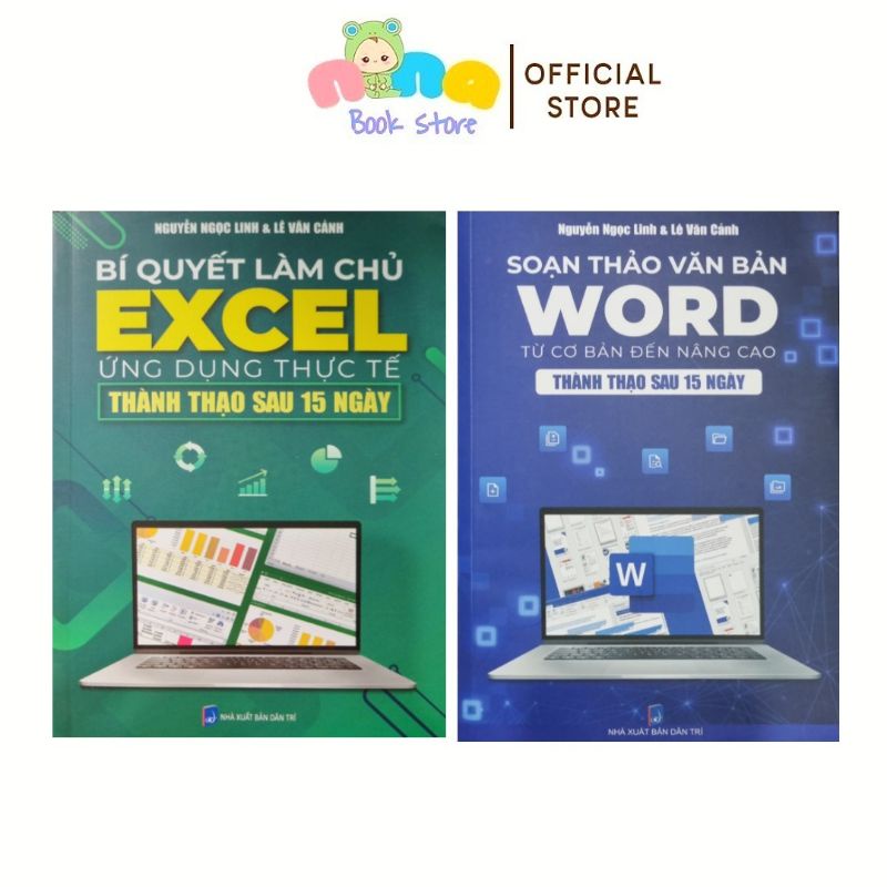 Combo 2 Cuốn Bí Quyết Làm Chủ Excel Ứng Dụng Thực Tế và Soạn Thảo Văn Bản Word Từ Cơ Bản Đến Nâng Cao