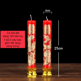 Đèn cầy nến long phụng lễ gia tiên , đám cưới , đám hỏi