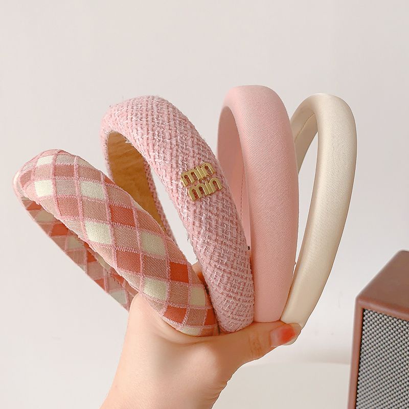 Net red Băng Đô Cài Tóc Nhỏ Màu Hồng Hương Thơm Đầu Lâu Cao Áp Lực Tốt Đa Năng Cho Nữ