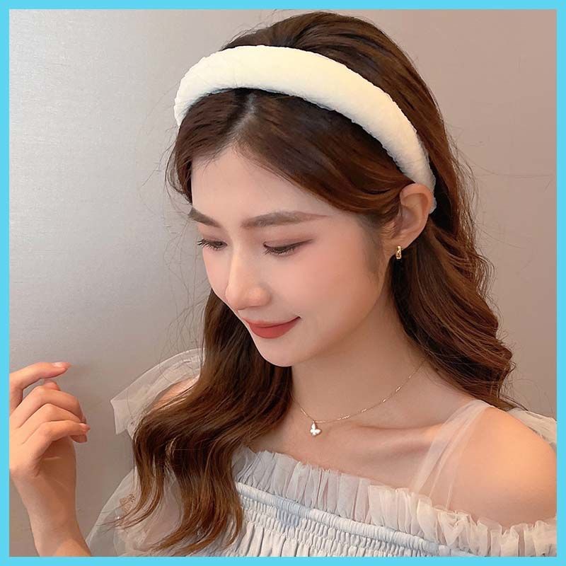 Băng Đô Xốp Phối Ren Lưới Phong Cách Công Chúa Màu macaron Thời Trang Mùa Hè Cho Nữ