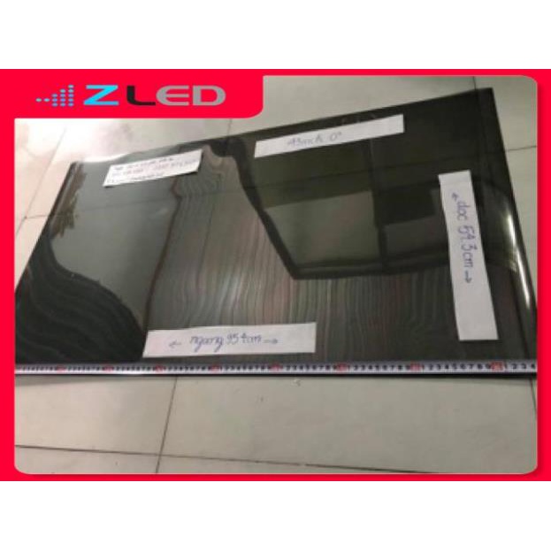 Phim phân cực 43 in để dán cho màn hình LCD, tivi, hmi,laptop, ĐT,  tặng dao,khăn lau,hướng dẫn dán