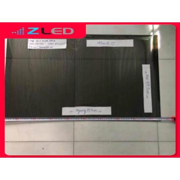 Phim phân cực 43 in để dán cho màn hình LCD, tivi, hmi,laptop, ĐT,  tặng dao,khăn lau,hướng dẫn dán