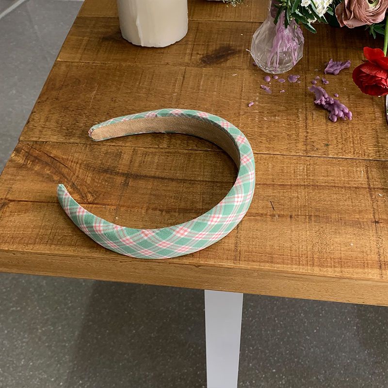 Băng Đô Cài Tóc Họa Tiết Kẻ Sọc Phong Cách Hàn Quốc Thời Trang Thu Đông Mới 2022