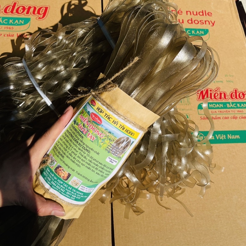 1KG Miến dong Sùng Bầu tráng tay ngon, dai nguyên chất từ bột dong giềng