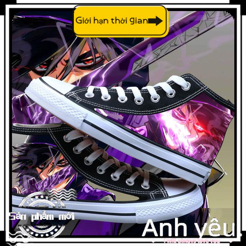 Giày Thể Thao Vải Canvas Cổ Cao Đế Bằng In Hình Anime Assassin Wu Liuqi Cỡ 35-44 Cho Nam