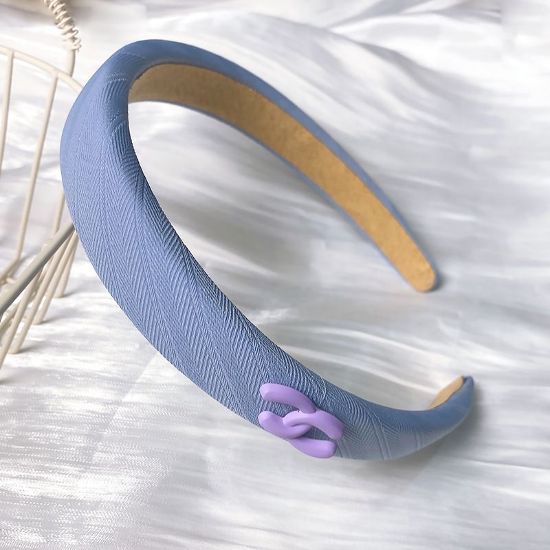 Băng Đô Cài Tóc Mềm Mại Hình Đầu Lâu Màu Tím Thời Trang Xuân Hè 2023