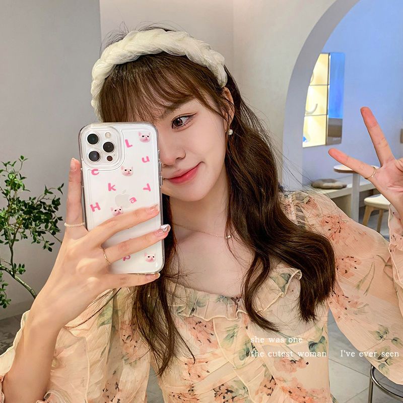 Băng Đô Cài Tóc Dạng Xoắn Rộng Màu Trắng Đỏ Đơn Giản Thời Trang Mùa Hè Dễ Phối Đồ Cho Nữ