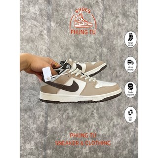 Giày sneaker SB nâu da trơn sc