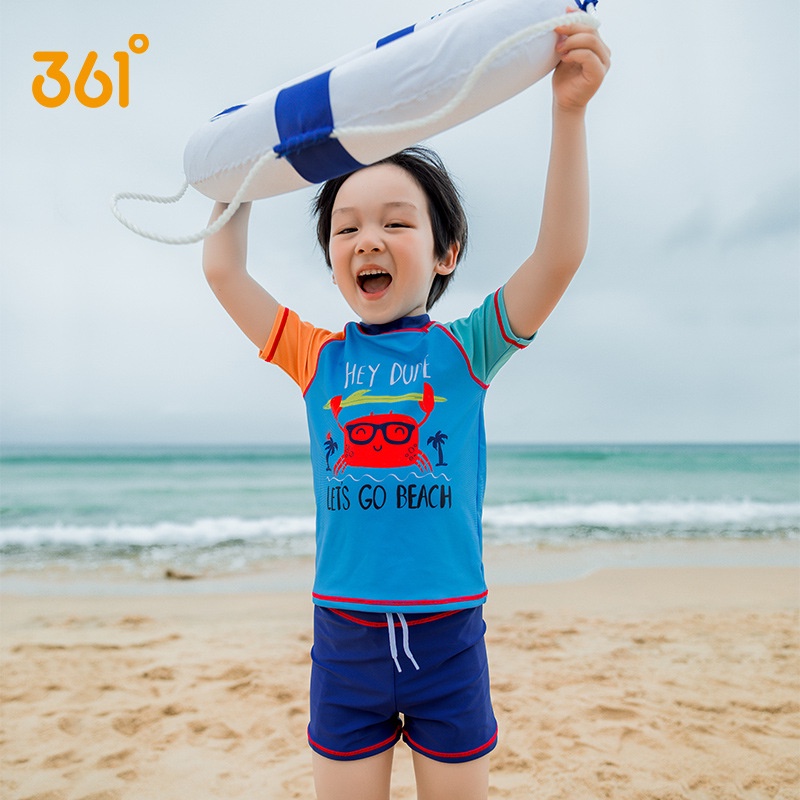 bé trai và áo tắm trẻ em chia 3-12 tuổi khô nhanh cho mới biết đi suối nước nóng kho báu nam dễ thương