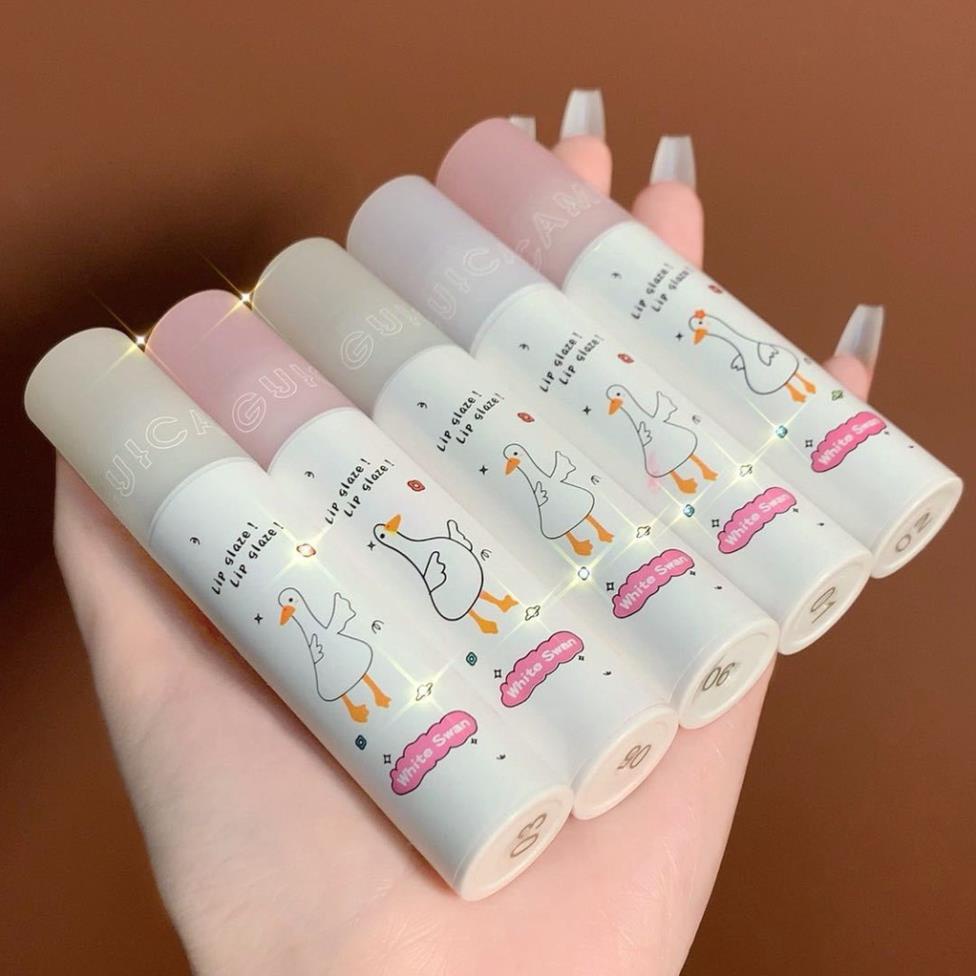 ⚡Son Kem Lì GUICAMI Dưỡng Ẩm Tự Nhiên Chống Nước Lâu Trôi Hình Chú Vịt Amanda Studio SM06