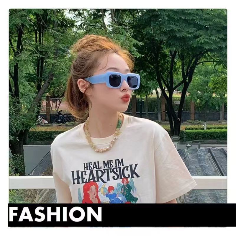 Kính Mát Gọng Vuông Phong Cách Âu Mỹ Thời Trang Cho Nữ