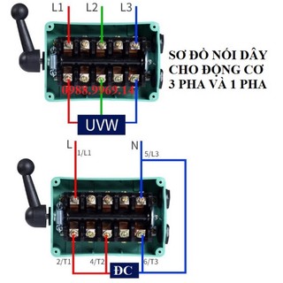 Đảo chiều động cơ 3 pha có chống nước