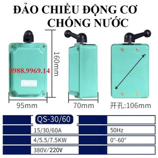 Đảo chiều động cơ 3 pha có chống nước (shopgiare)
