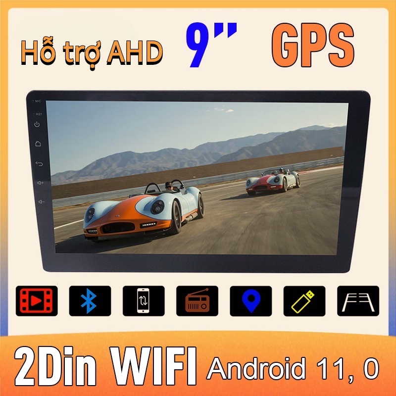 Màn hình DVD 9 inch，xe hơi Android  cho xe hơi Kết nối WiFi Internet Điều hướng Camera lùi Giải trí đa phương tiện ，AHD