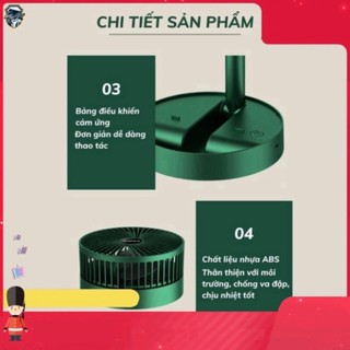 Quạt tích điện mini gấp gọn, quạt để bàn cấp độ gió cao cấp - VH