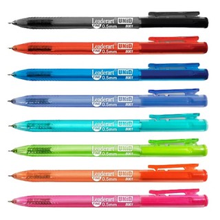 Bút bi semi gel ink leaderart b001- hộp 20 cái cùng màu, đủ 3 màu xanh đỏ đen - ngòi 0.5mm viết êm trơn