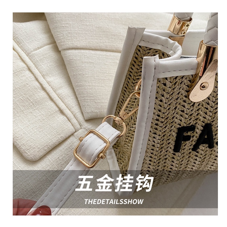 Túi Đeo Chéo Nhỏ Đan Lát In Chữ Phong Cách Hàn Quốc 2023 Cho Nữ