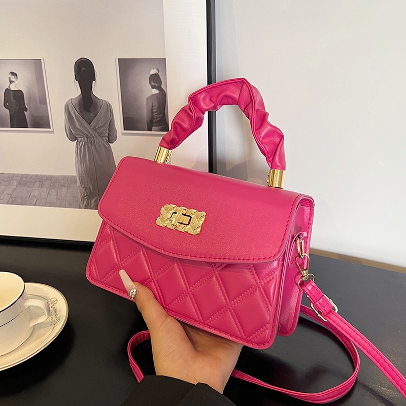 Túi Đeo Chéo Vai Hình Vuông Nhỏ Màu Trơn Thời Trang 2023 Dành Cho Nữ