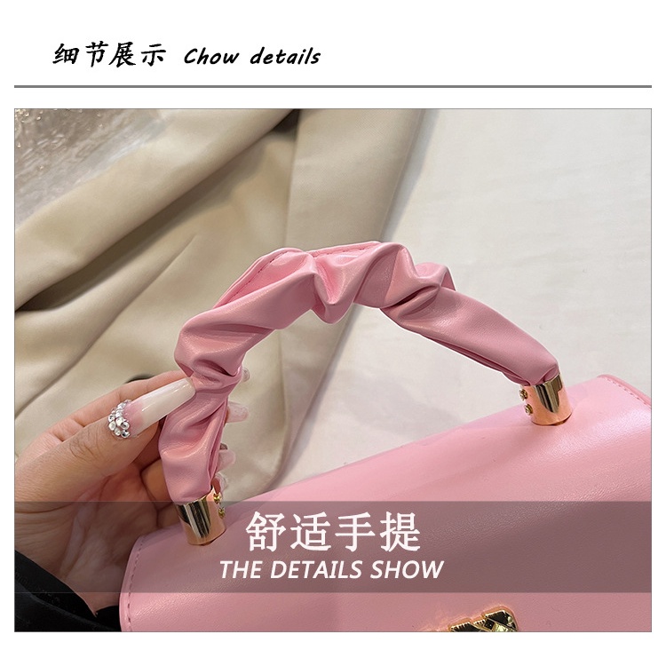 Túi Đeo Chéo Vai Hình Vuông Nhỏ Màu Trơn Thời Trang 2023 Dành Cho Nữ