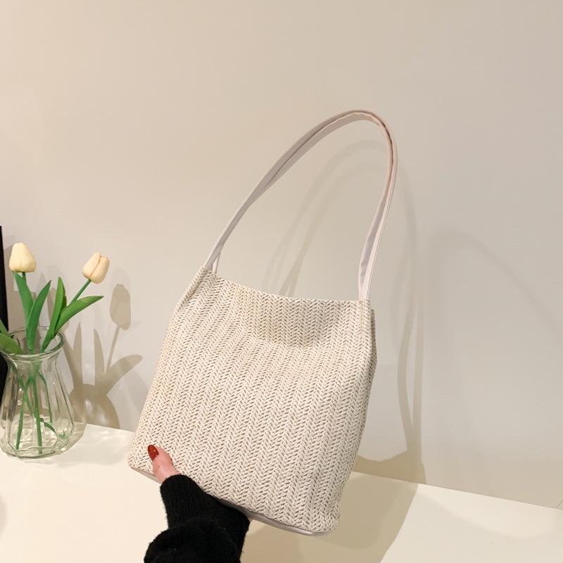 Ví Cầm Tay Đan Rơm Sức Chứa Lớn Thời Trang Mùa Xuân 2023 Cho Nữ