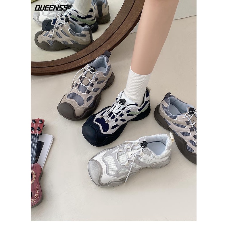 Giày Sneaker Đế Dày Mẫu Mới 2023 Phong Cách Chú Hề Dễ Thương Cho Nữ