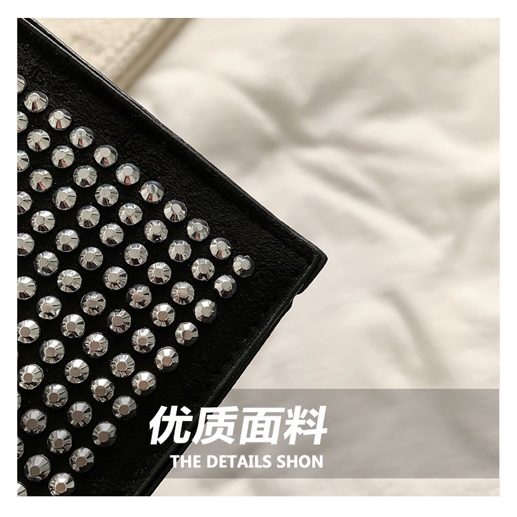 Túi Đeo Chéo Đính Kim Cương Giả Nhỏ Gọn Thời Trang Mùa Xuân 2023